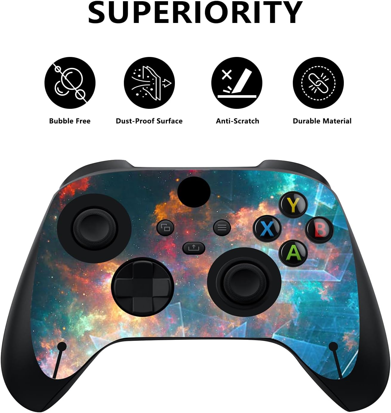 Detalle 2 de PlayVital Galaxy Rift Custom Vinyl Skins for Xbox Series X