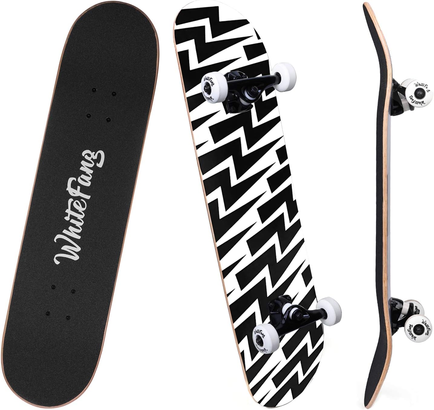 Detalle de WhiteFang Complete Skateboard 31.75-inch