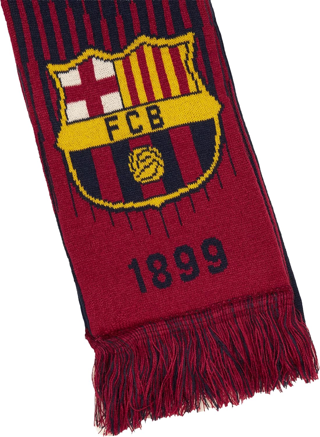 Thumbnail 2 de Icon Sports officially licensed FC Barcelona soccer scarf (unisex, 100% acrylic)
