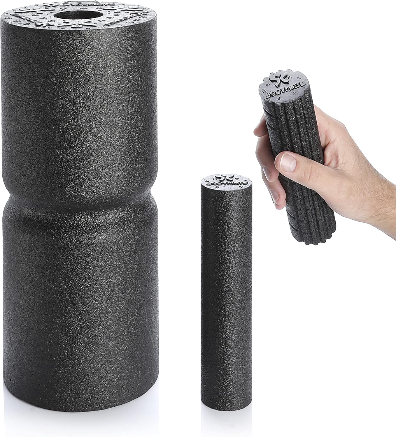 Detalle 2 de BODYMATE CARE Fascia Roller Set with 35 x 14cm Grooved Roller and Two Mini Rollers