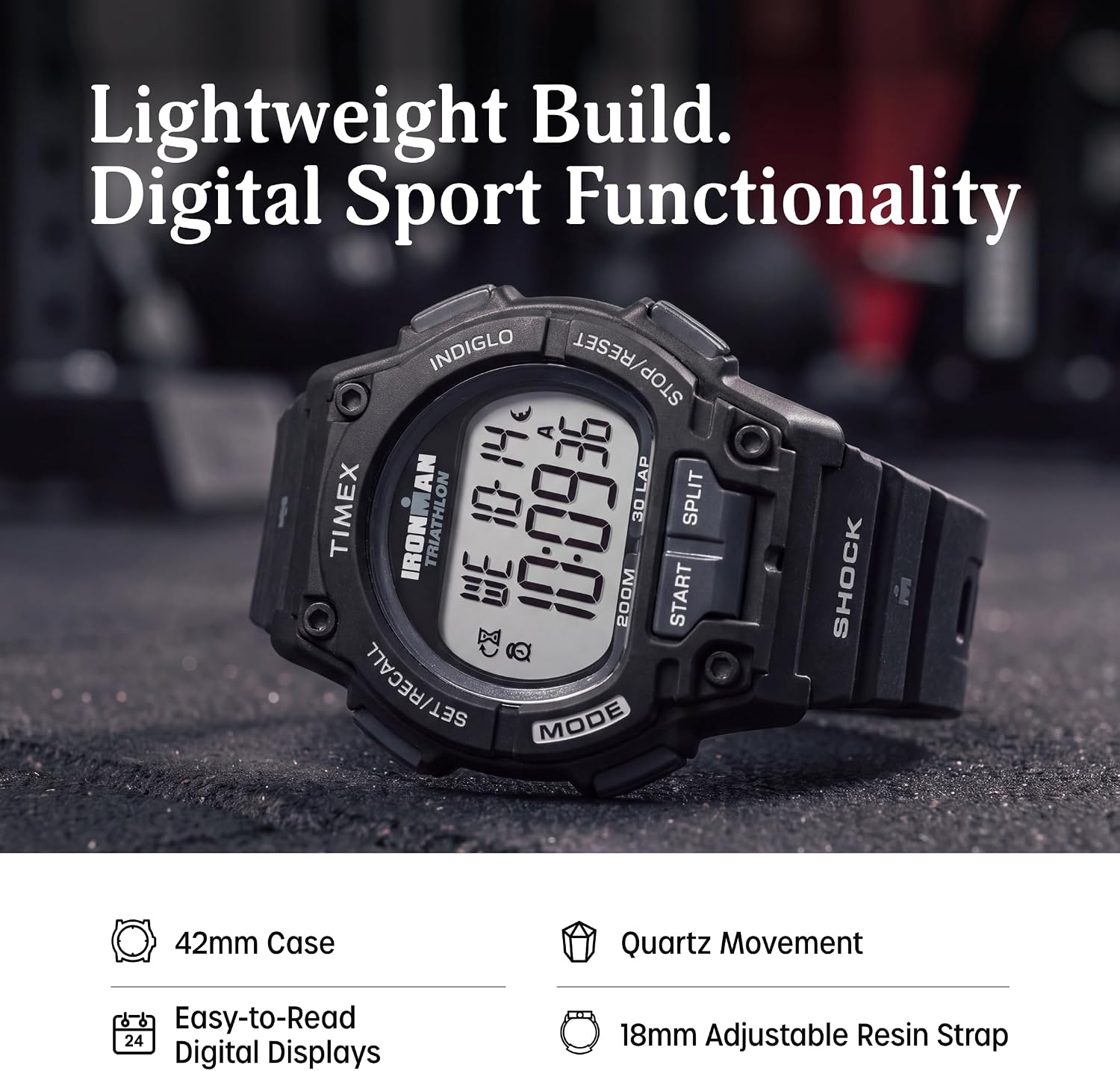 Detalle de Timex Men's Ironman Triathlon Endure 30 Shock 42mm Watch