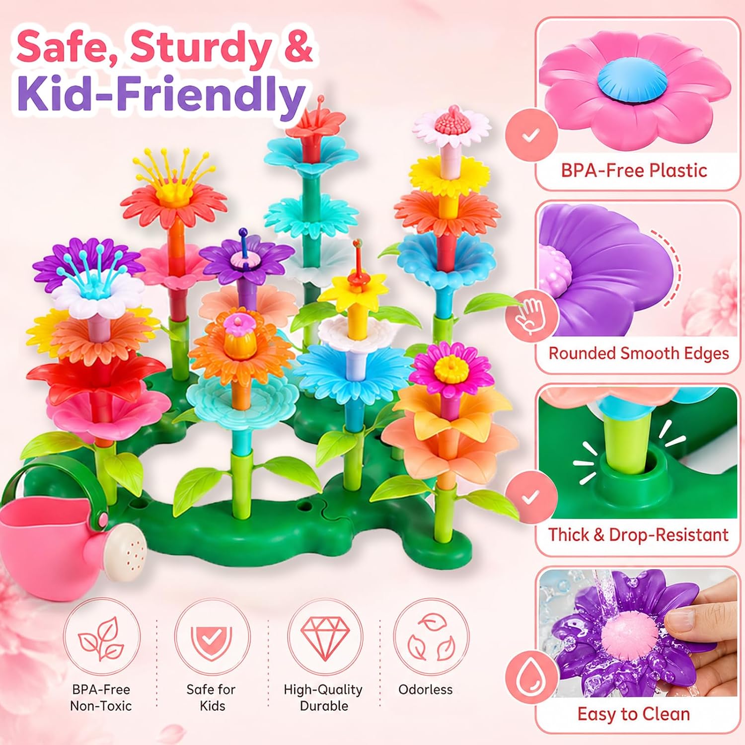 Detalle 2 de FUNZBO Flower Building Toy Set