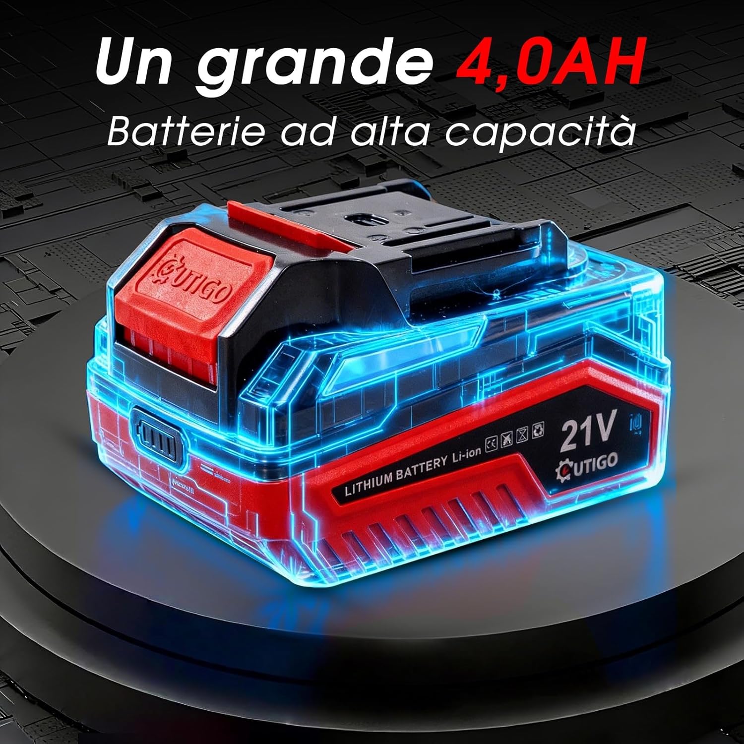 Detalle de OUTIGO Tosaerba a batteria 3 in 1: rifinitura bordi, taglio prato e accessibilità a 1 batteria da 21 V (4 Ah)