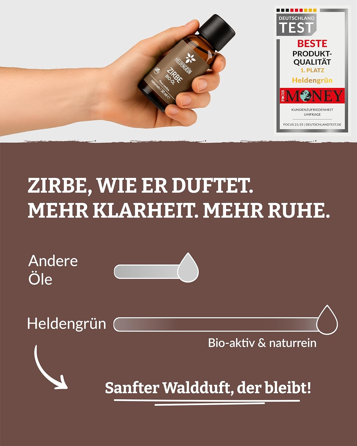 Thumbnail 3 de Heldengrün BIO Zirbenöl 100% naturrein