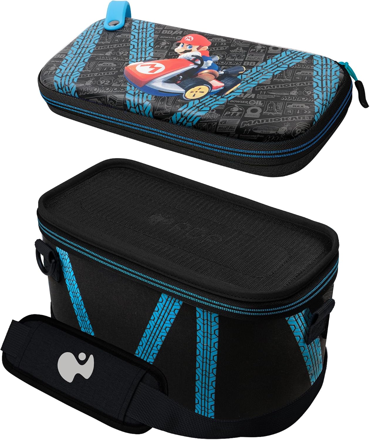 Detalle de Pdp Gaming Pull-N-Go Travel Case Elite Edition - 2 en 1 pour Nintendo Switch (Gris)