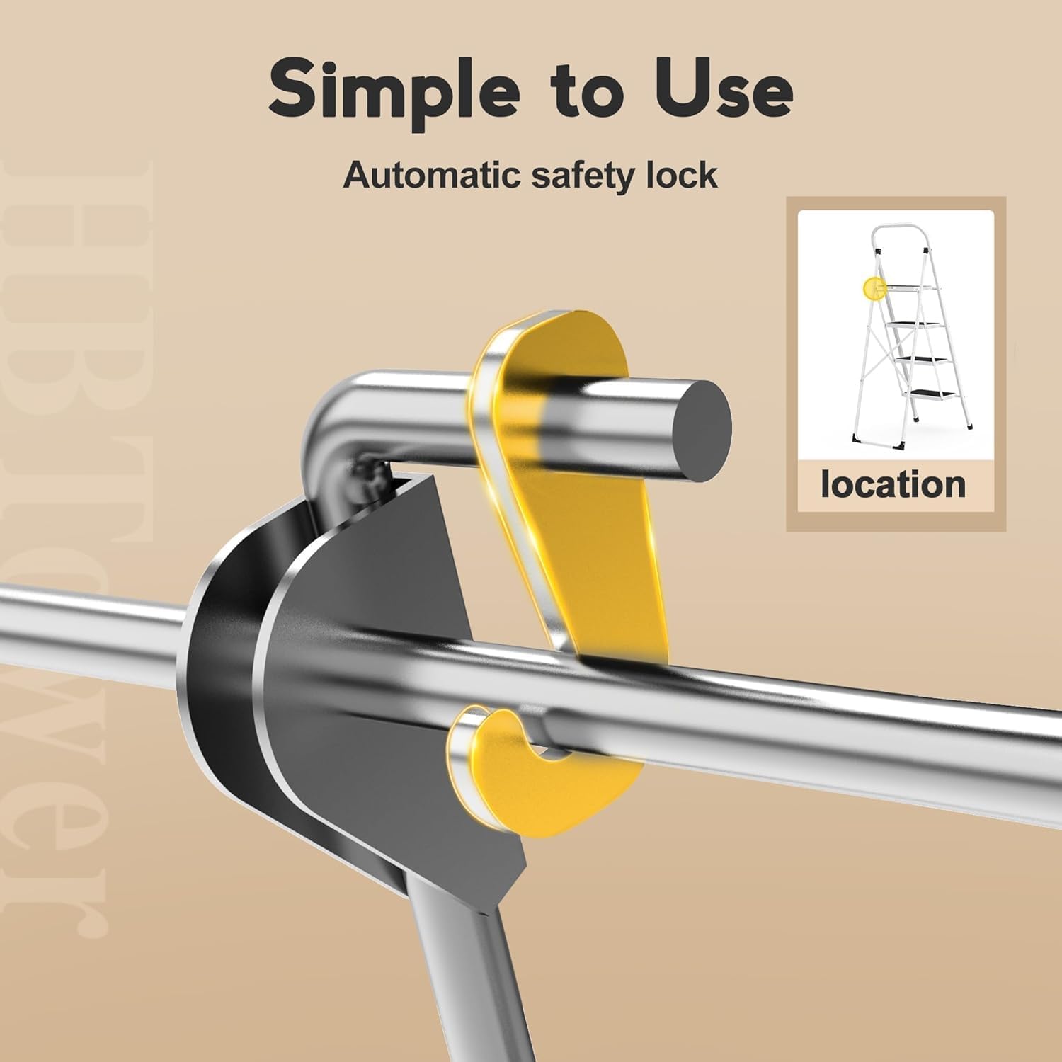 Detalle 2 de HBTower Folding Step Ladder, 4-Step