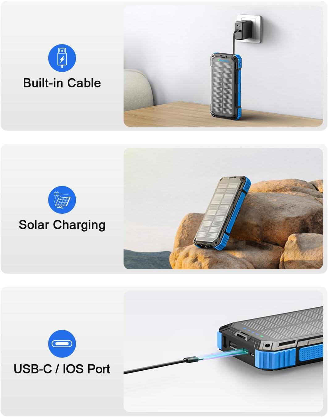 Thumbnail 5 de Hicyzoe Solar Powerbank 26800 mAh