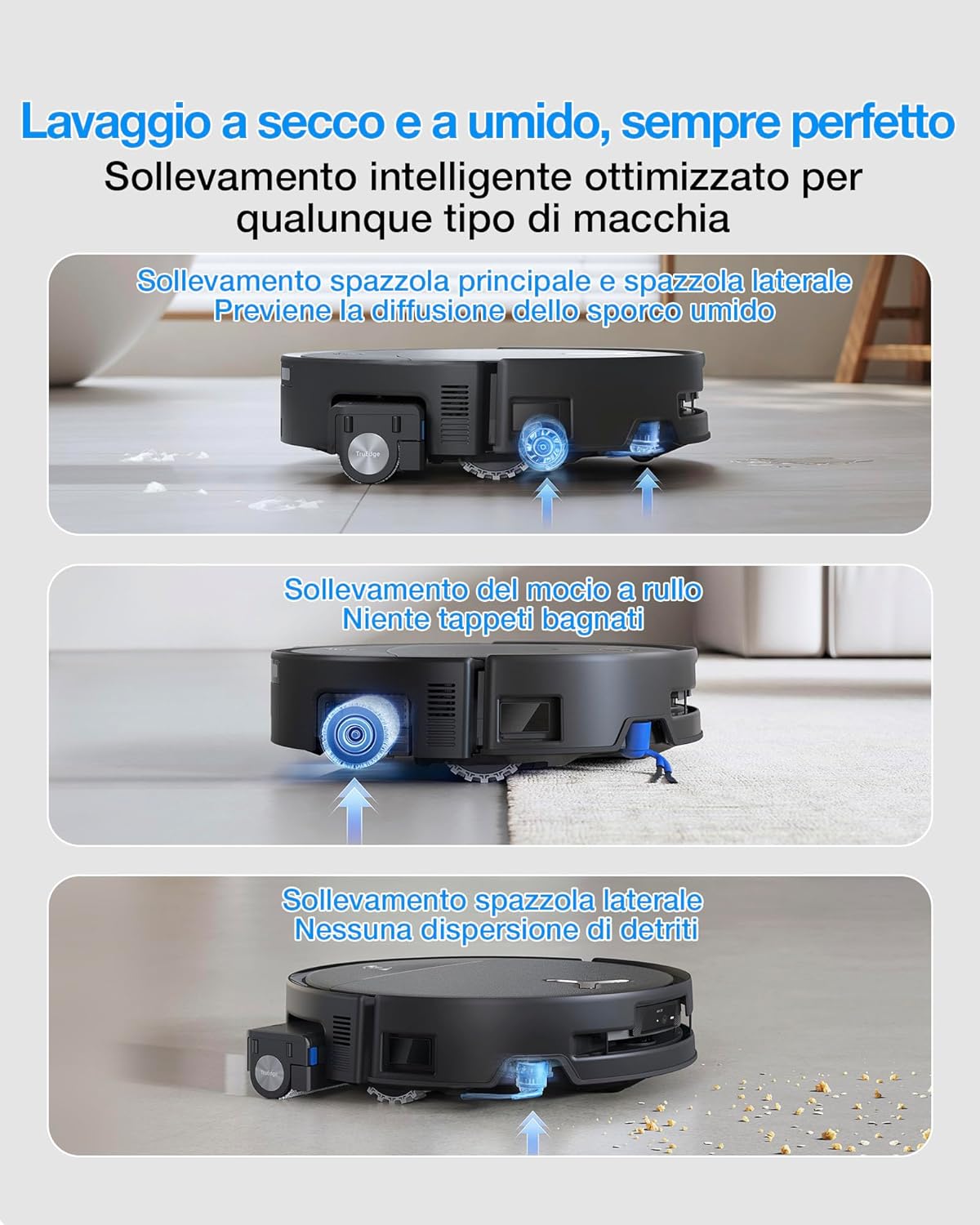 Thumbnail 4 de ECOVACS DEEBOT T80S OMNI: robot aspirapolvere lavapavimenti con carica Ultra e tecnologia ZeroTangle