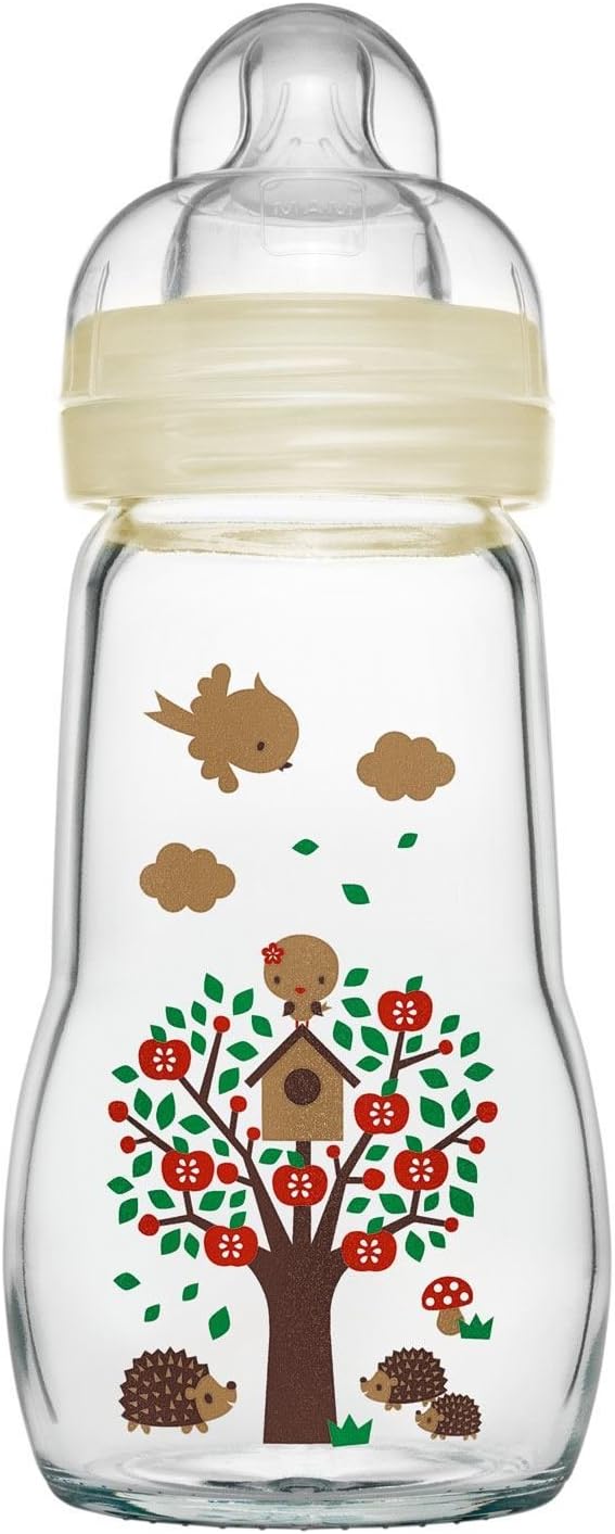 Thumbnail 5 de Biberon MAM en verre 260 ml avec tétine Débit 2 – Aqua, pour bébé 2+ mois
