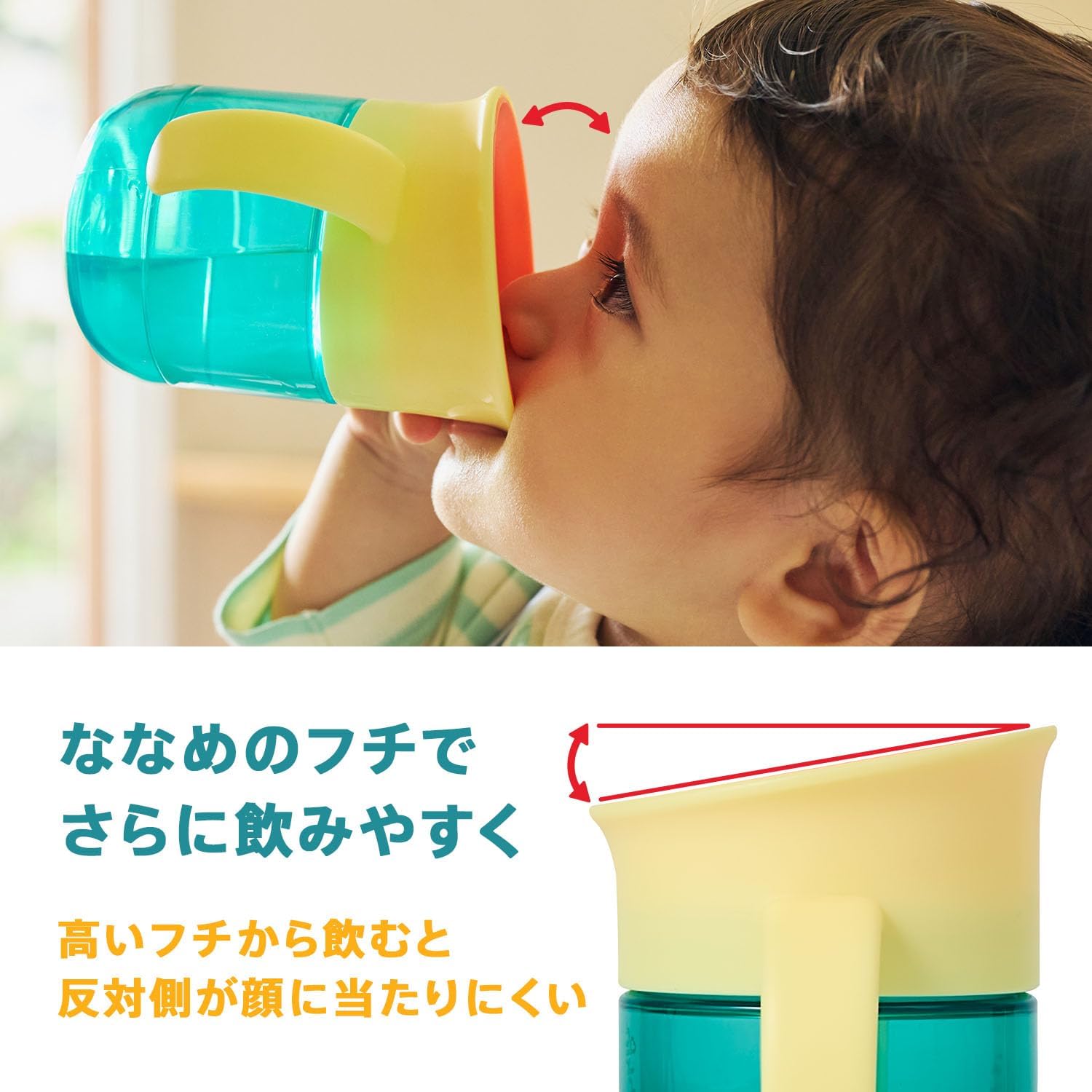 Thumbnail 6 de Munchkin FDMU28701 ミラクルカップ 2個セット、360°飲み口・コーラル＆パープル
