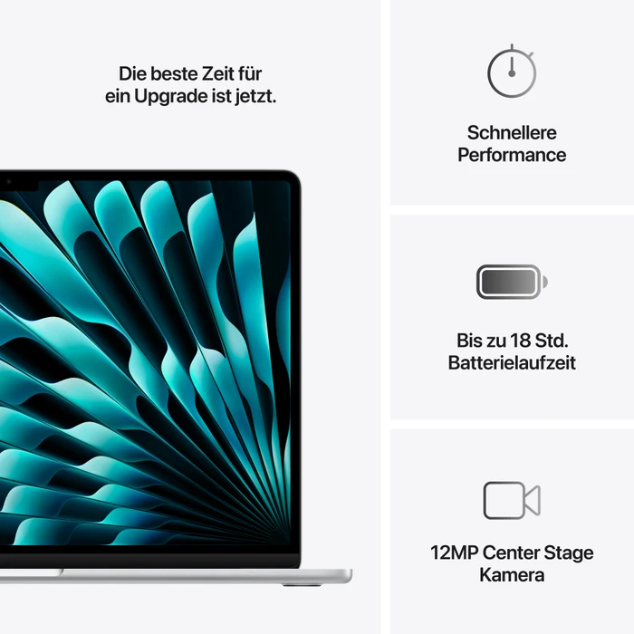 Thumbnail 7 de MacBook Air 15 (2025) mit Apple M4, 16 GB RAM und 256 GB – 15‑Zoll Laptop