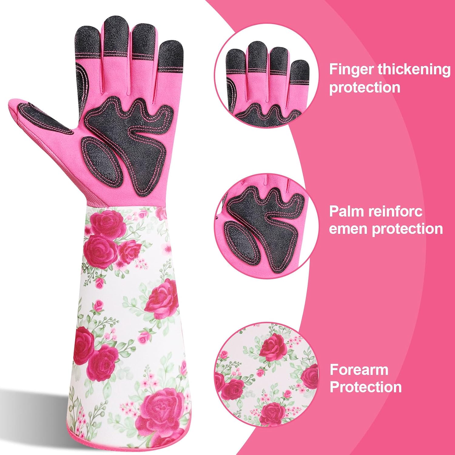 Detalle de DLY breathable garden gloves for women