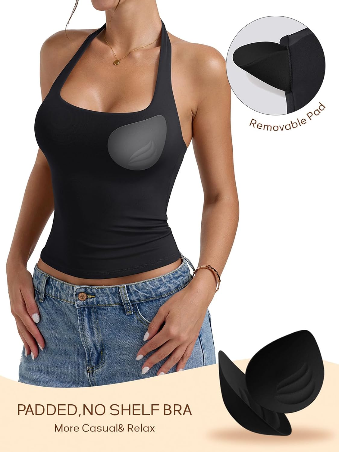 Detalle 2 de PINKMSTYLE Women's Halter Top