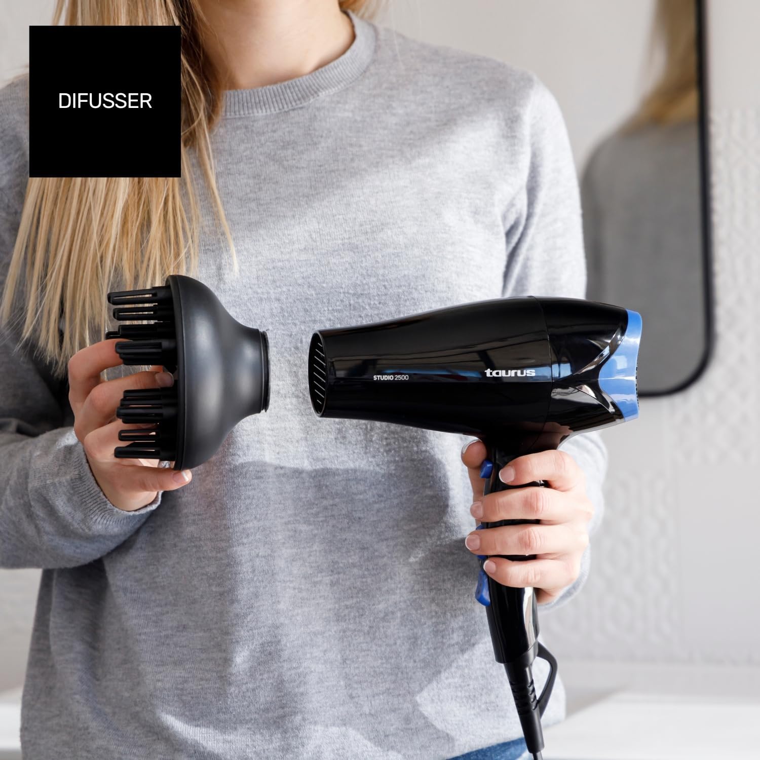 Detalle 2 de Taurus Studio 2500 haardroger, 2400 W, opvouwbaar met diffuser