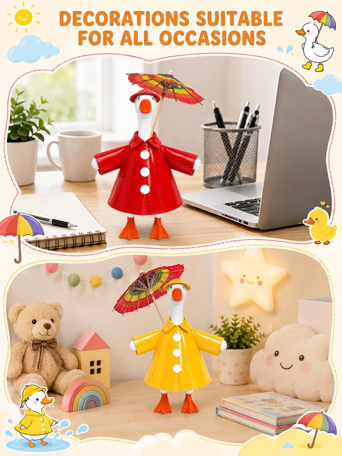 Detalle de Desk Goose Raincoat Outfit, 7-Inch Fit