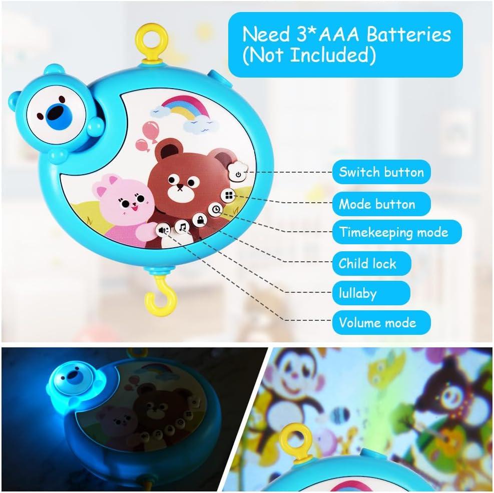 Detalle 2 de Aolso Mobile musical lit bébé 3‑en‑1