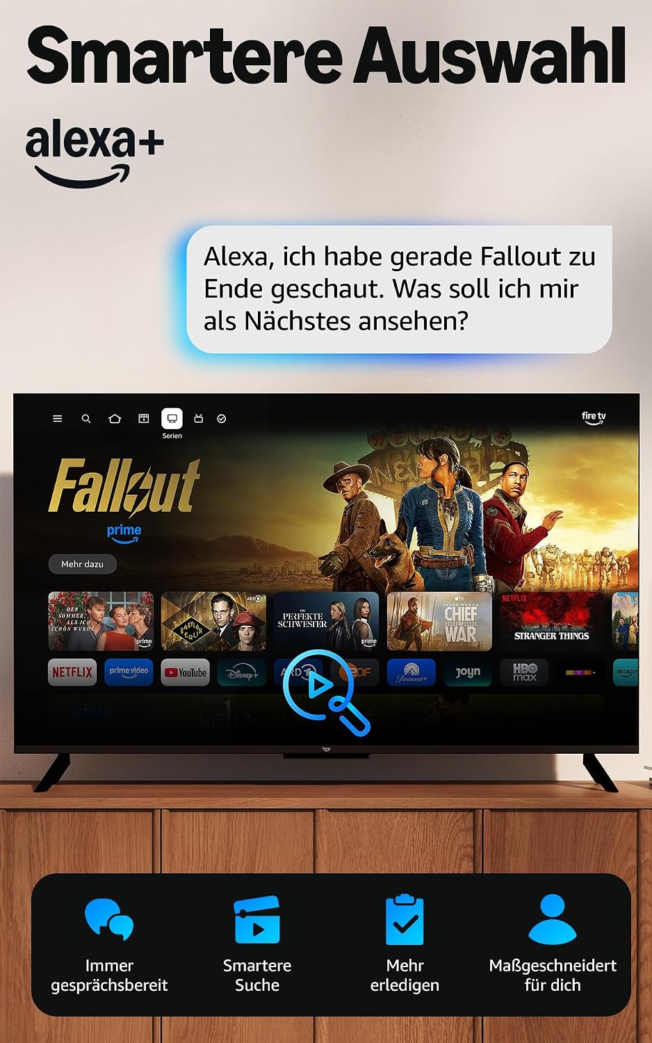 Detalle de Amazon Fire TV Stick HD (neuste Generation) mit Alexa-Sprachfernbedienung – Überblick