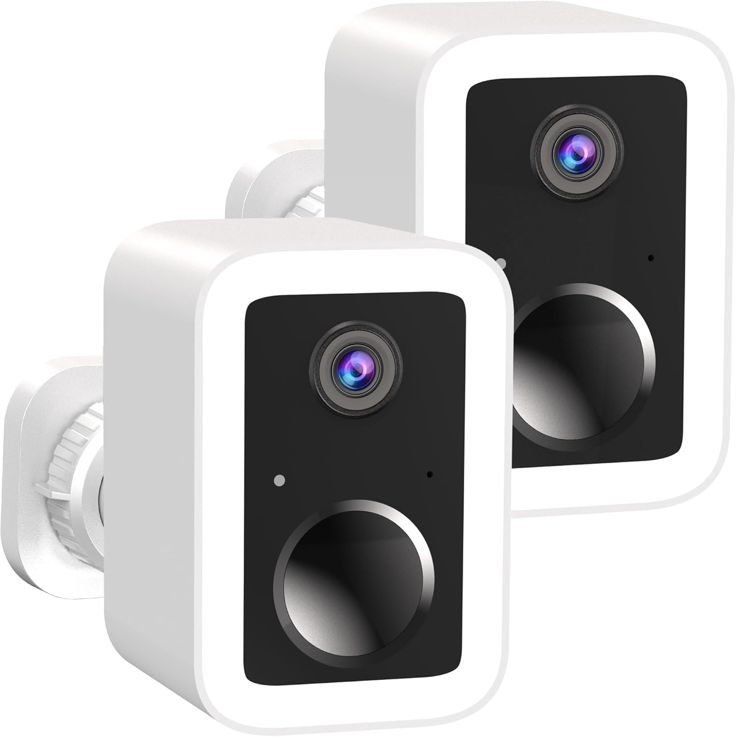 Detalle de Funstorm 2K Wireless Security Camera Outdoor (2-Pack): Dual-Band WiFi, Battery Powered with Colour Night Vision
