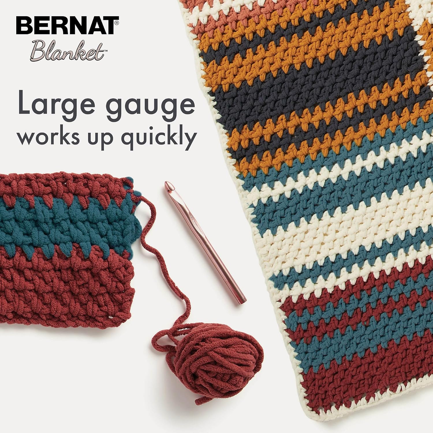 Thumbnail 3 de Bernat Blanket Speckle, włóczka #6 Super Bulky, 2 × 300 g, Dapple Shadow
