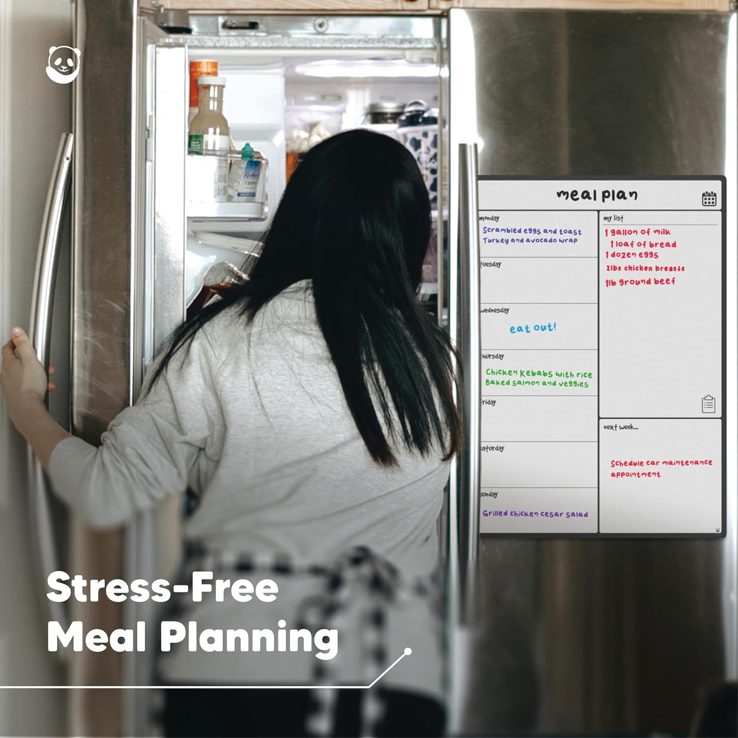 Thumbnail 6 de Smart Panda A3 Magnetic Whiteboard Fridge Calendar