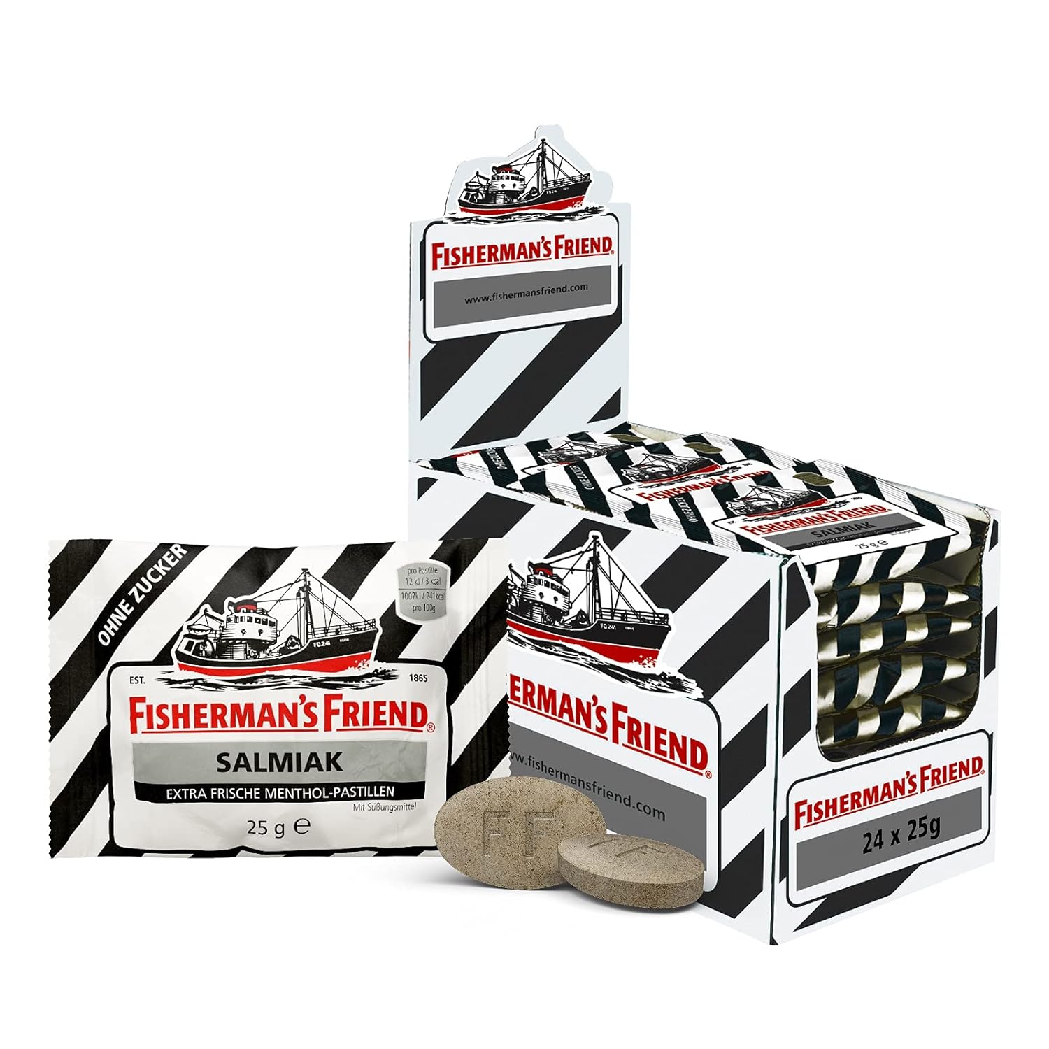 Thumbnail 6 de Fisherman's Friend Anis – 24er Vorratsbox, vegane Bonbons mit Anis und Menthol, 24 x 25 g
