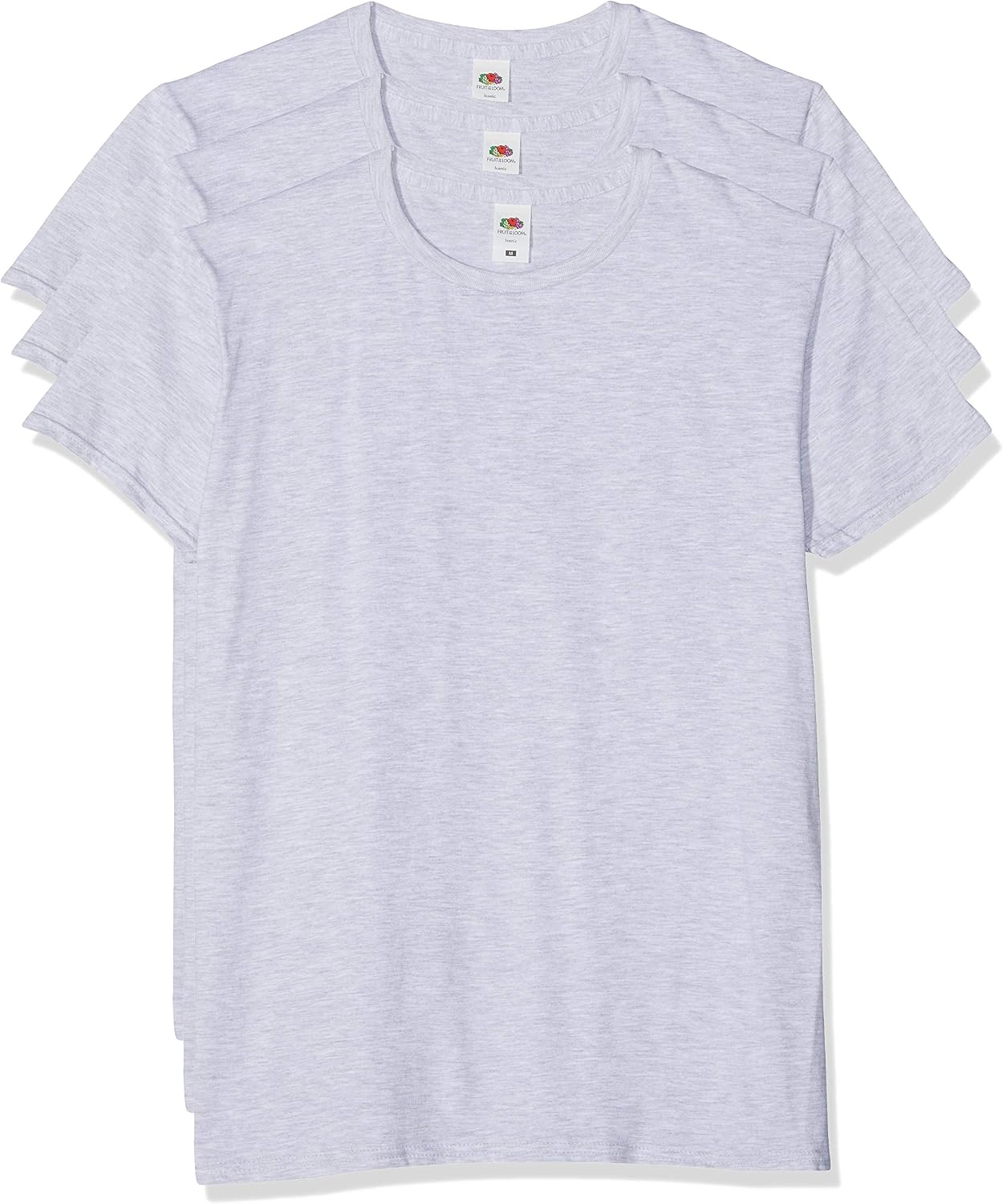 Thumbnail 4 de Fruit of The Loom Iconic Tee, Lightweight Ringspun 3 Pack – T-Shirt Uomo Nero X-Large