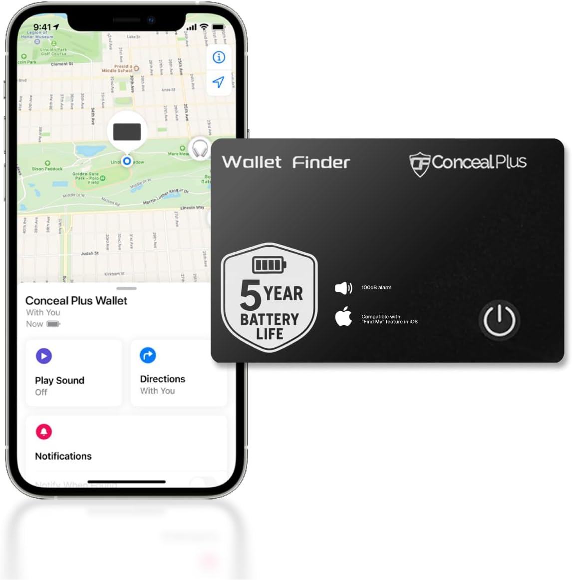 Conceal Plus Slim Tracker 5‑Year Battery