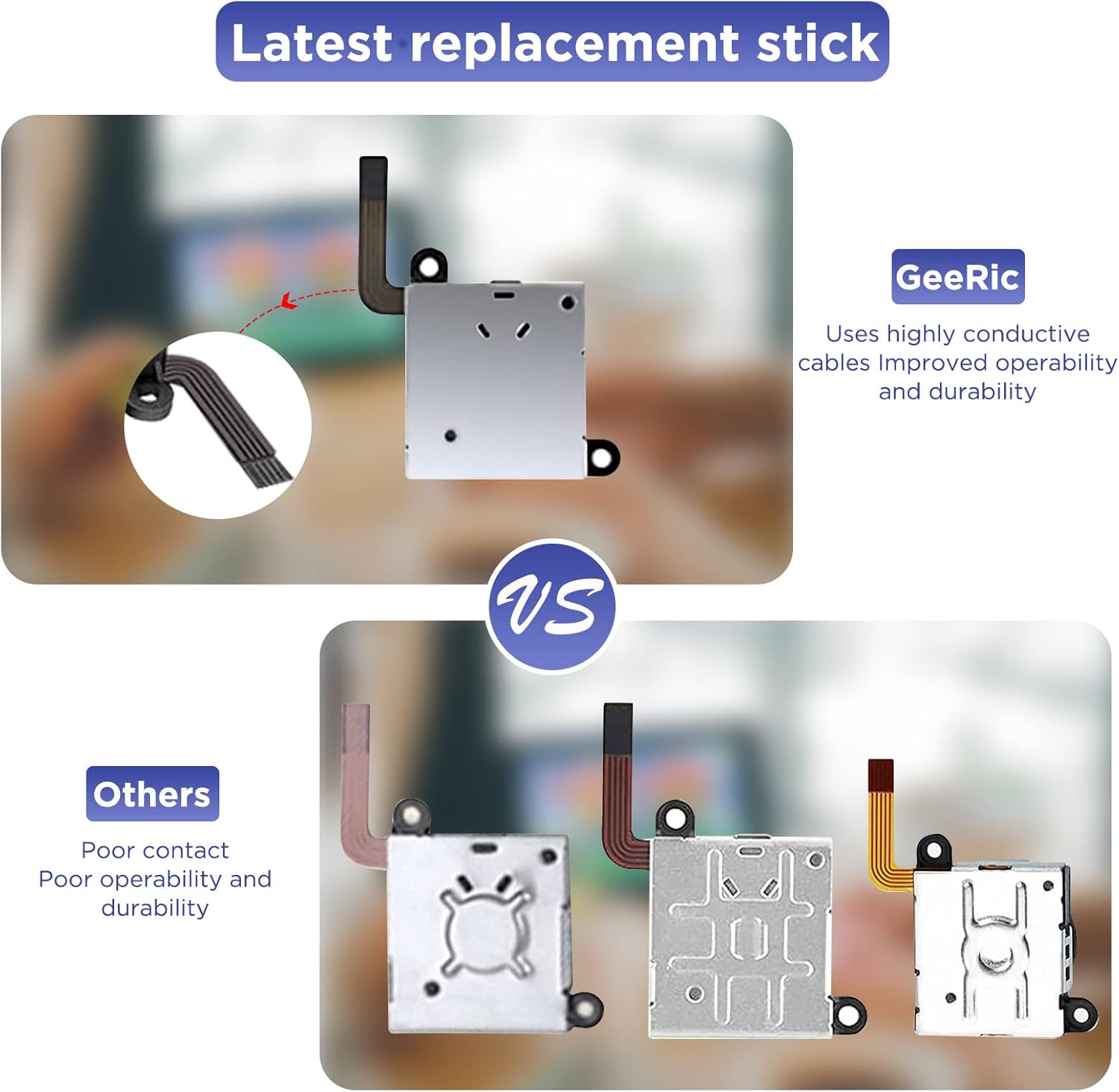 Thumbnail 2 de GeeRic Joycon Joystick Replacement 30PCS kit