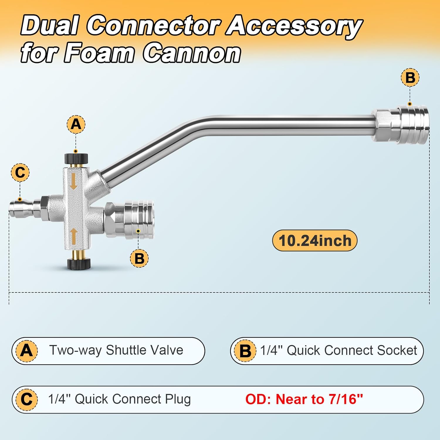 Thumbnail 6 de Prunarbo Foam Cannon Dual Connector
