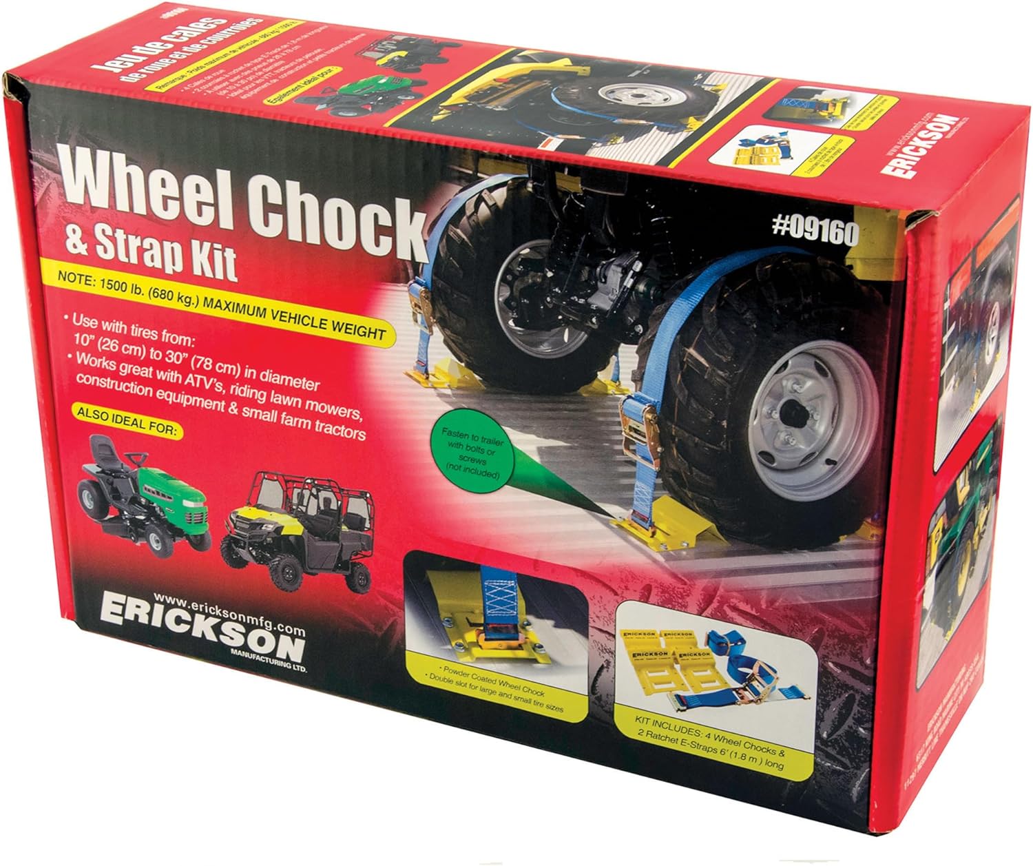 Thumbnail 1 de Erickson 09160 Wheel Chock Tie-Down Kit for ATV and off-road vehicles