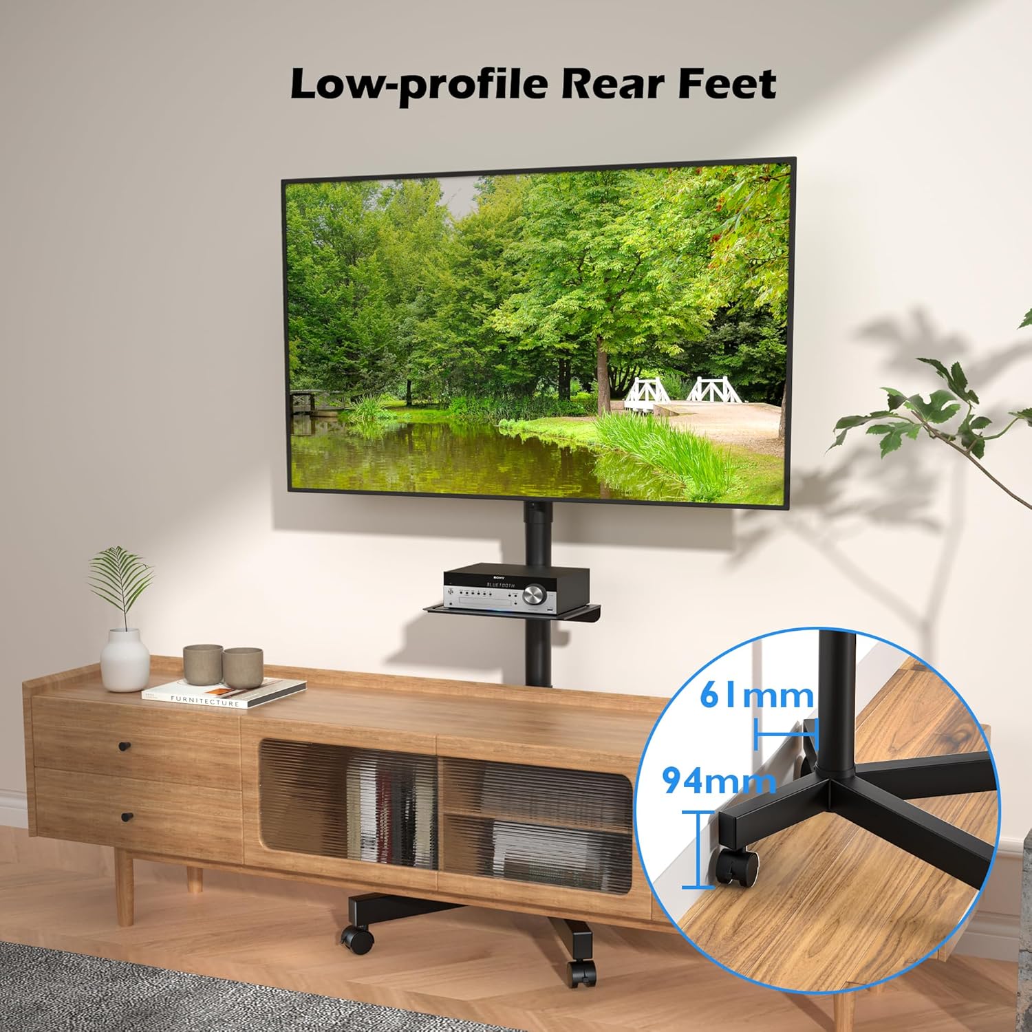 Thumbnail 5 de BONTEC Mobile TV Stand 23–60in 25kg