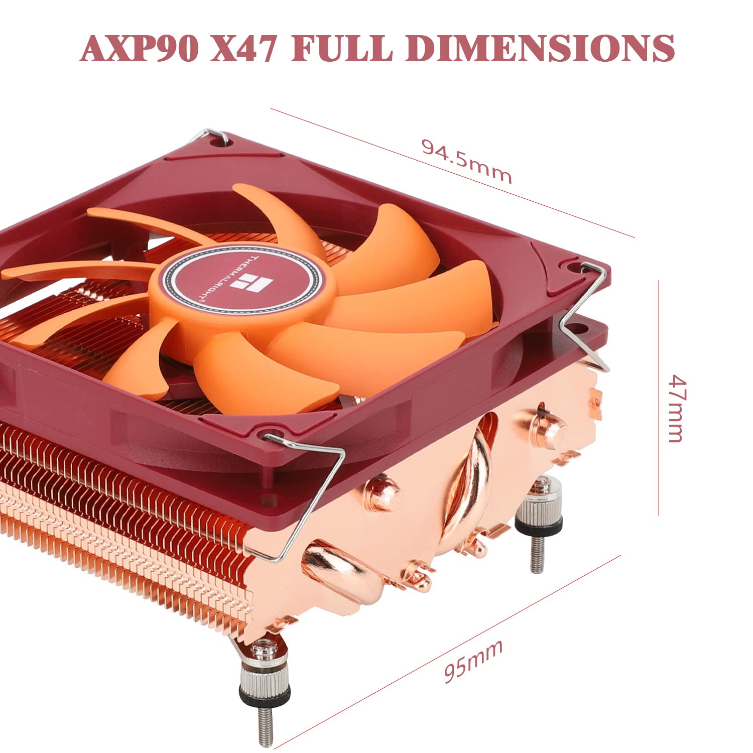 Detalle de Thermalright AXP90-X47 Full Low Profile ITX CPU Cooler