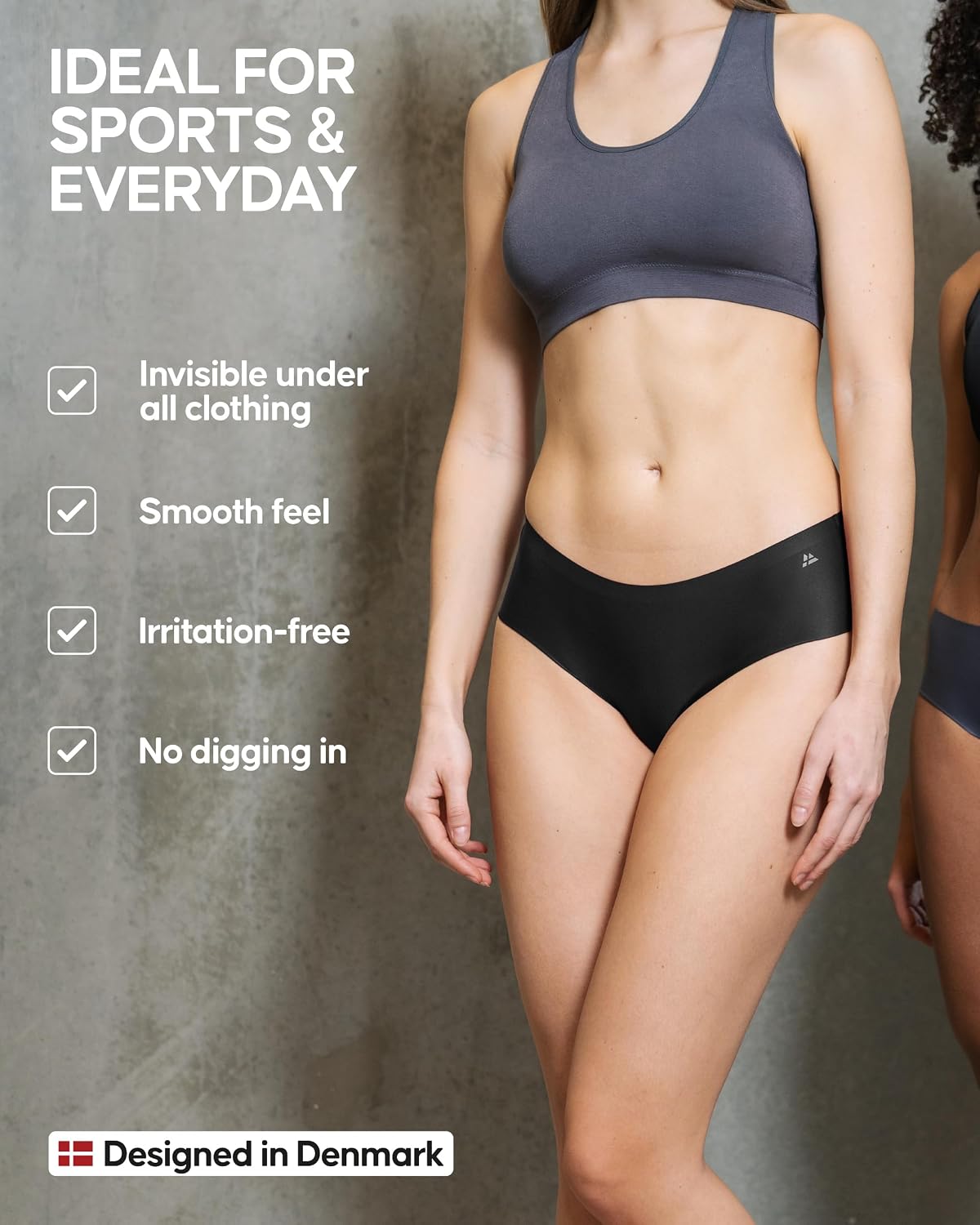 Thumbnail 2 de DANISH ENDURANCE Invisible Hipster 3 Pack