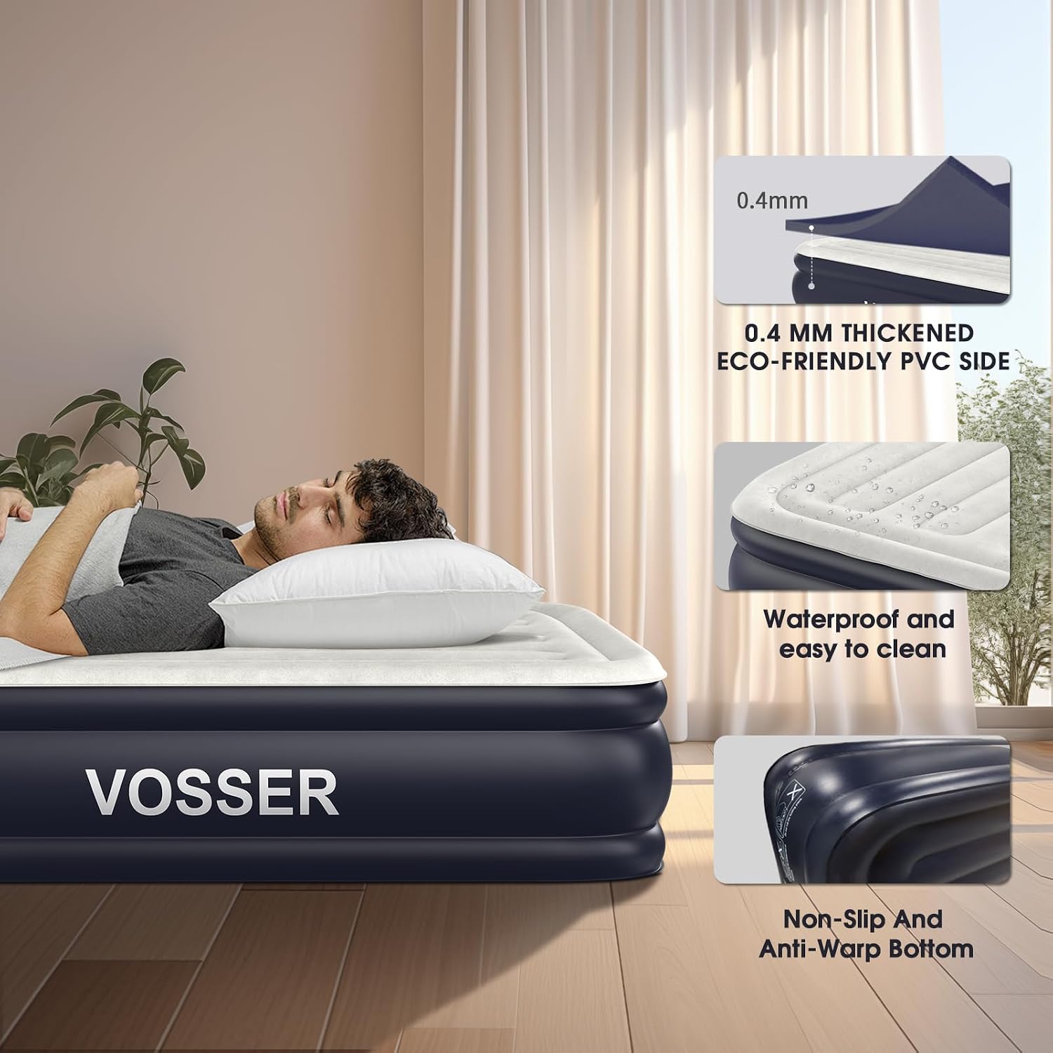 Thumbnail 2 de VOSSER Air Mattress 18" Inflatable