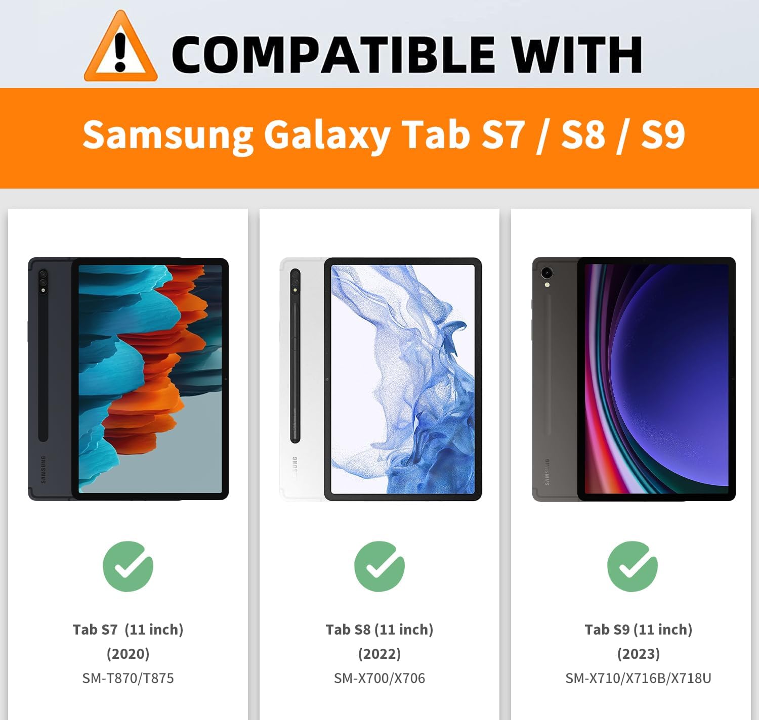 Thumbnail 1 de CXTCASE Hülle für Samsung Galaxy Tab S7 / S8 / S9 – Weinrot, PU-Leder Folio mit Standfunktion und Kartenfach