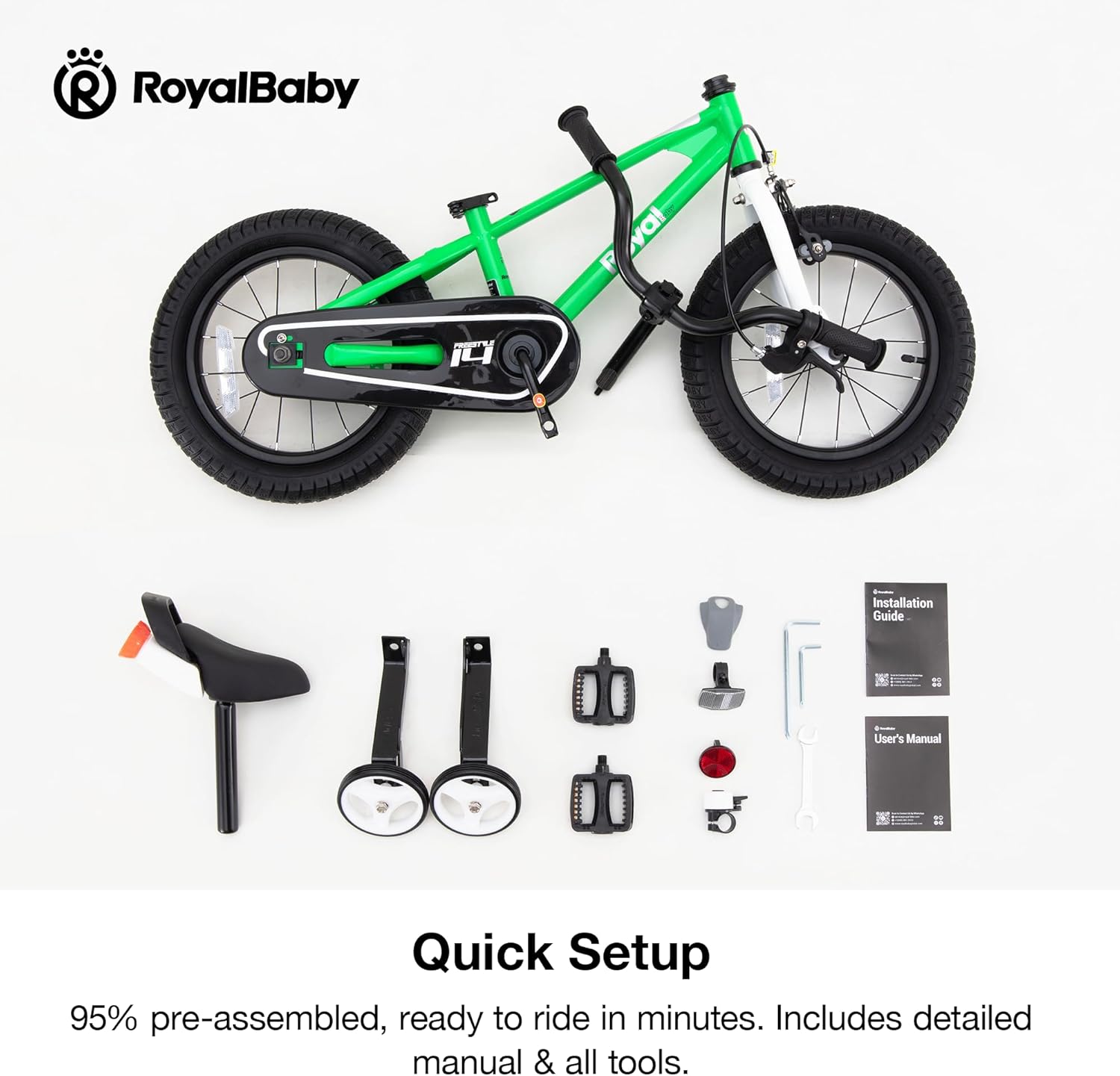 Thumbnail 6 de RoyalBaby Freestyle Classic Kids Bike 12–18 Inch