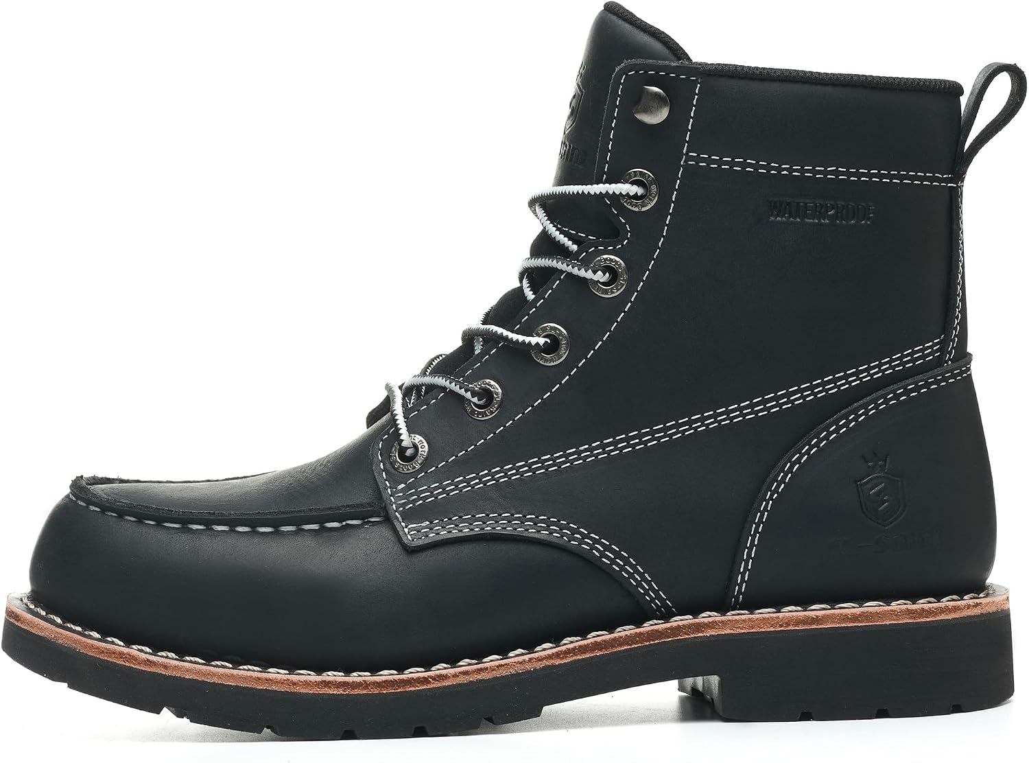 Thumbnail 6 de SL-Saint Bottes Moc Toe imperméables souples en cuir véritable, cousues type welts, cheville – fait à la main