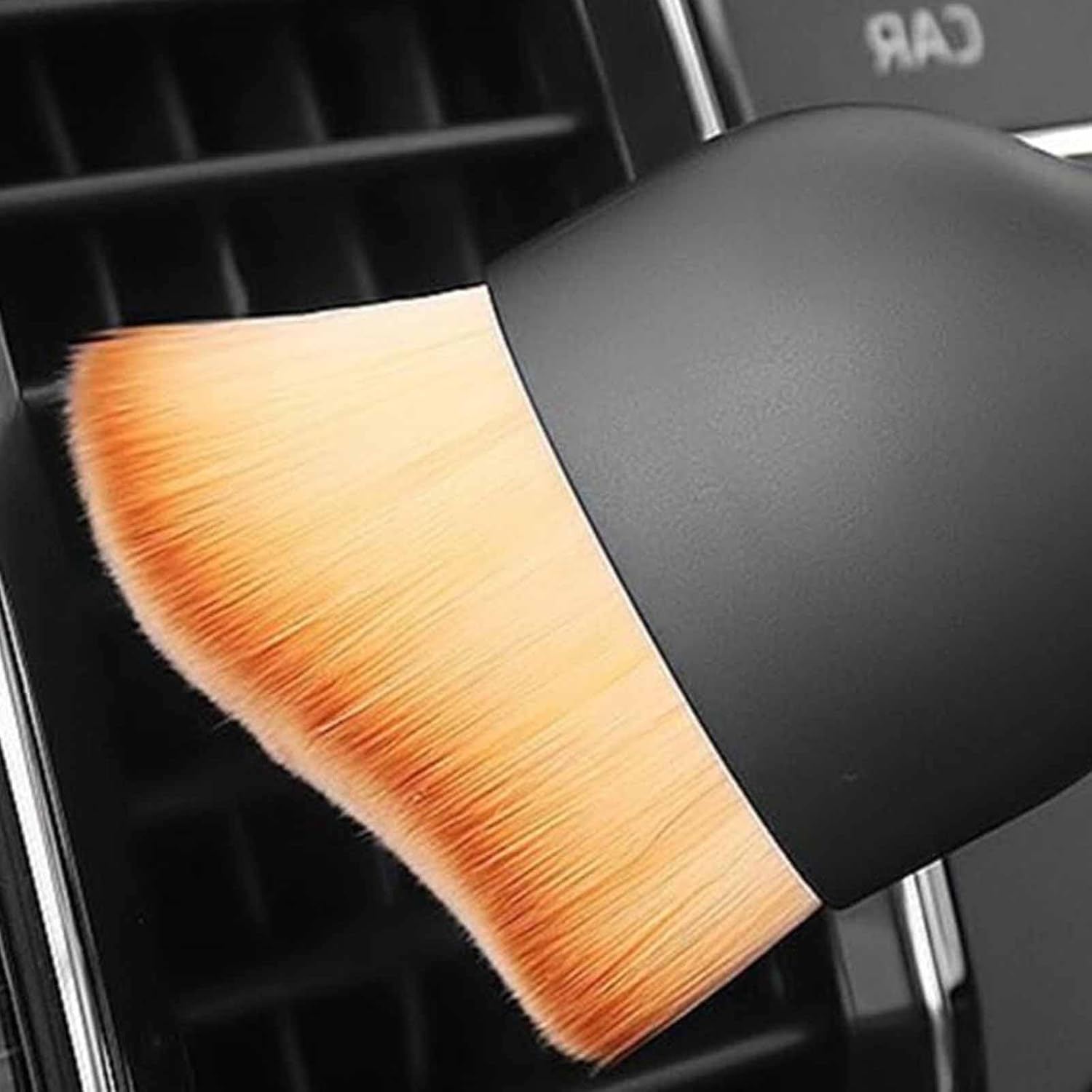 Detalle de BOHUIMYI 2-Pack Car Interior Dust Sweeping Soft Brushes with Protective Lids