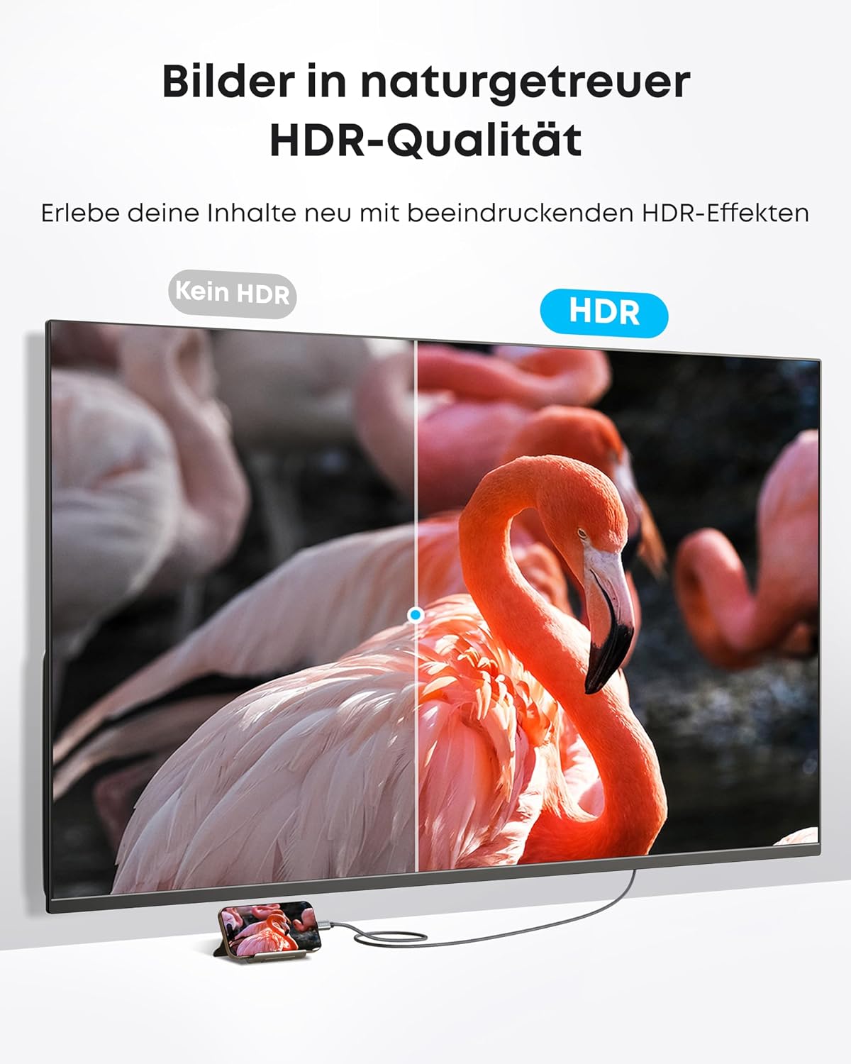 Thumbnail 4 de Anker HDMI-Kabel 4K@60Hz HDR 180 cm