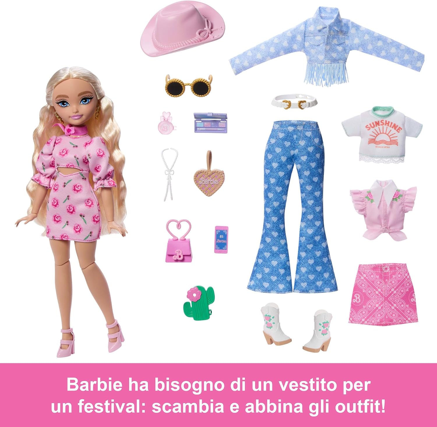 Detalle 1 de Barbie Dream Besties Malibu Festival Look