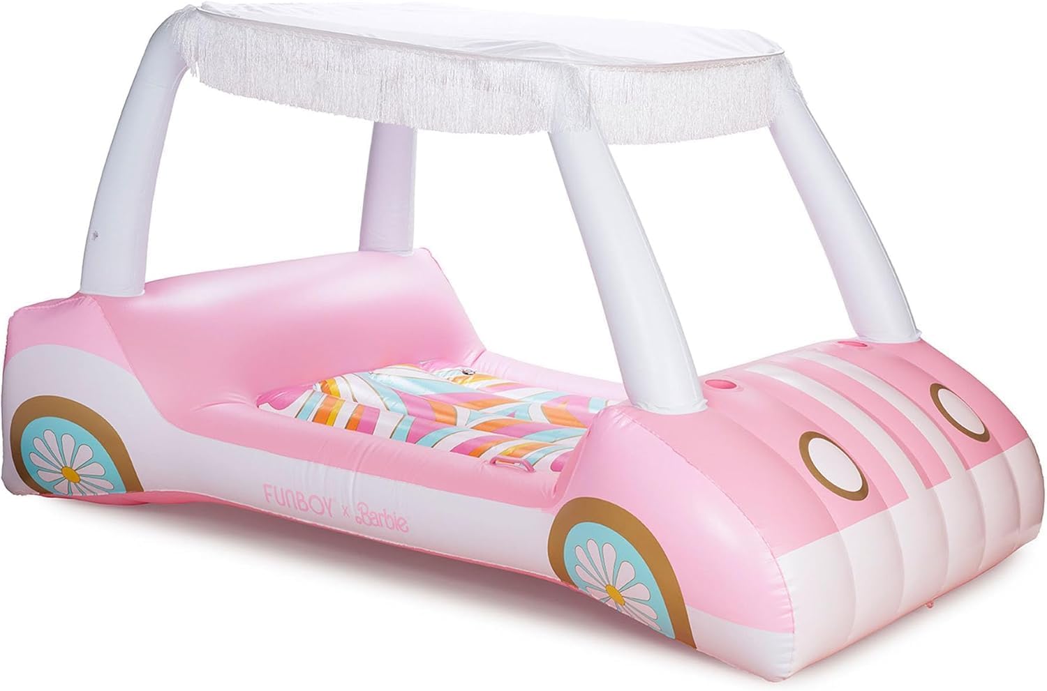 Detalle de FUNBOY Giant Inflatable Luxury Golf Cart Pool Float with Shade and Cup Holders