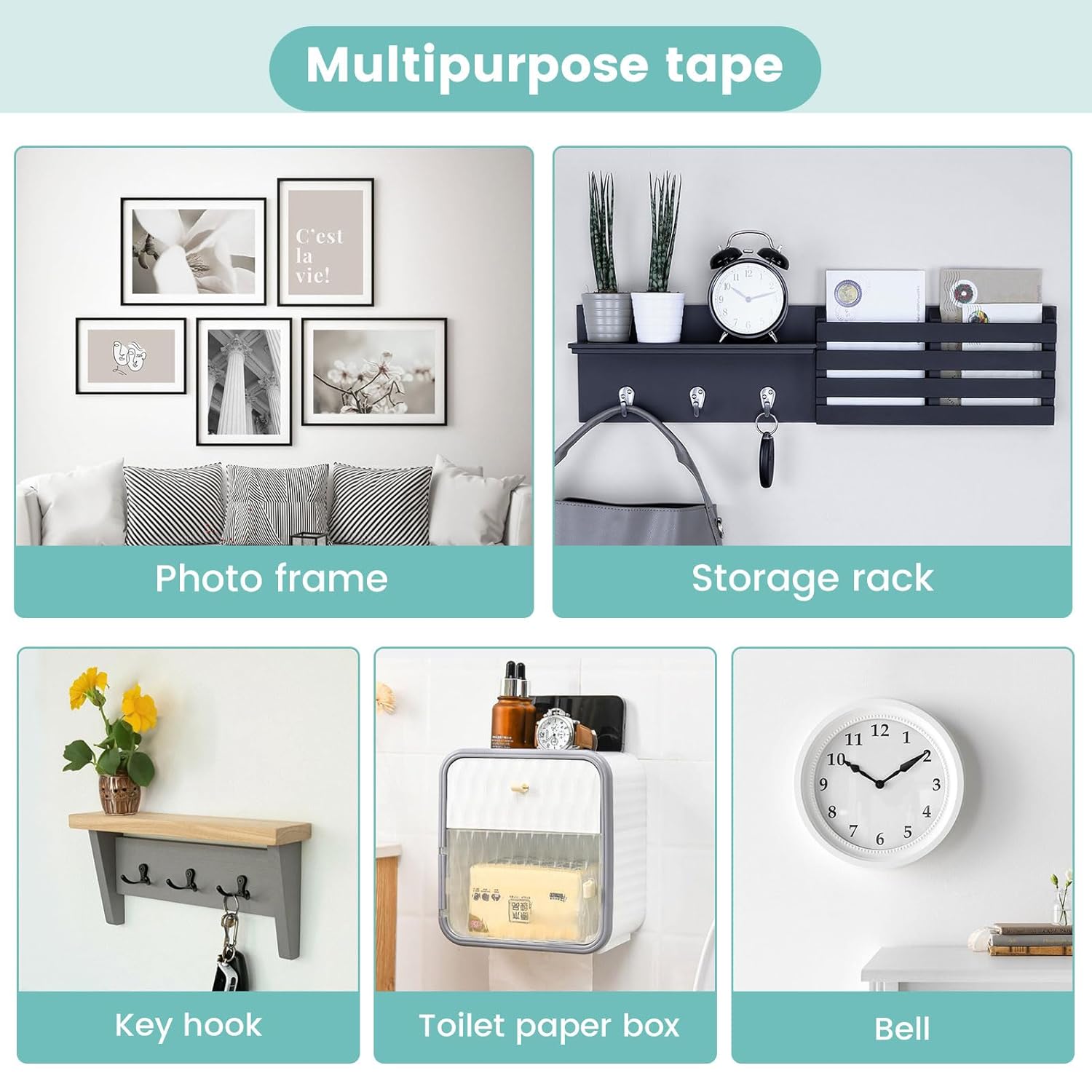 Thumbnail 5 de Double Sided Nano Tape Heavy Duty – Clear removable mounting tape (3.0m x 5cm x 2mm)