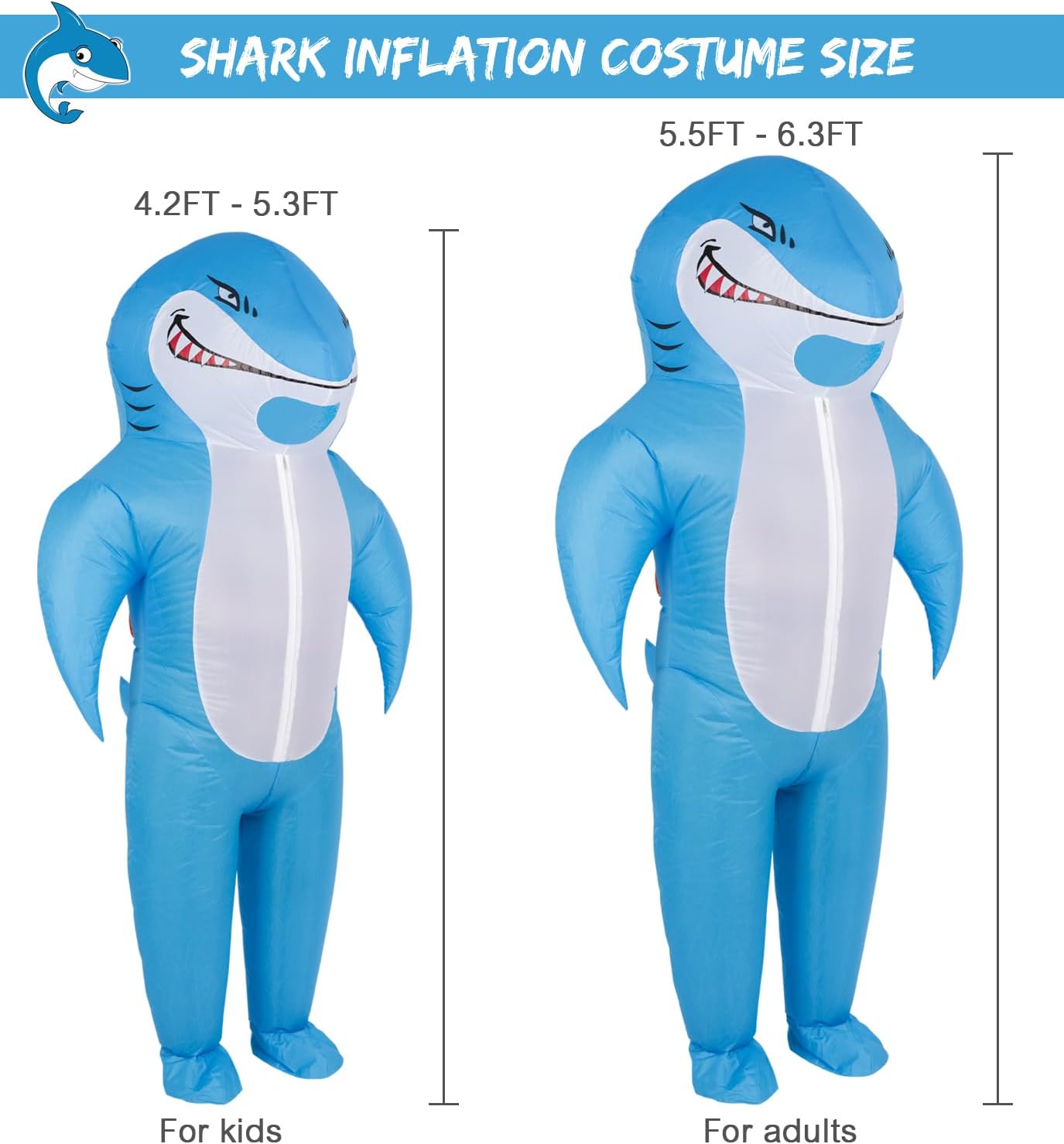 Detalle de M MH ZONE Inflatable Shark Costume