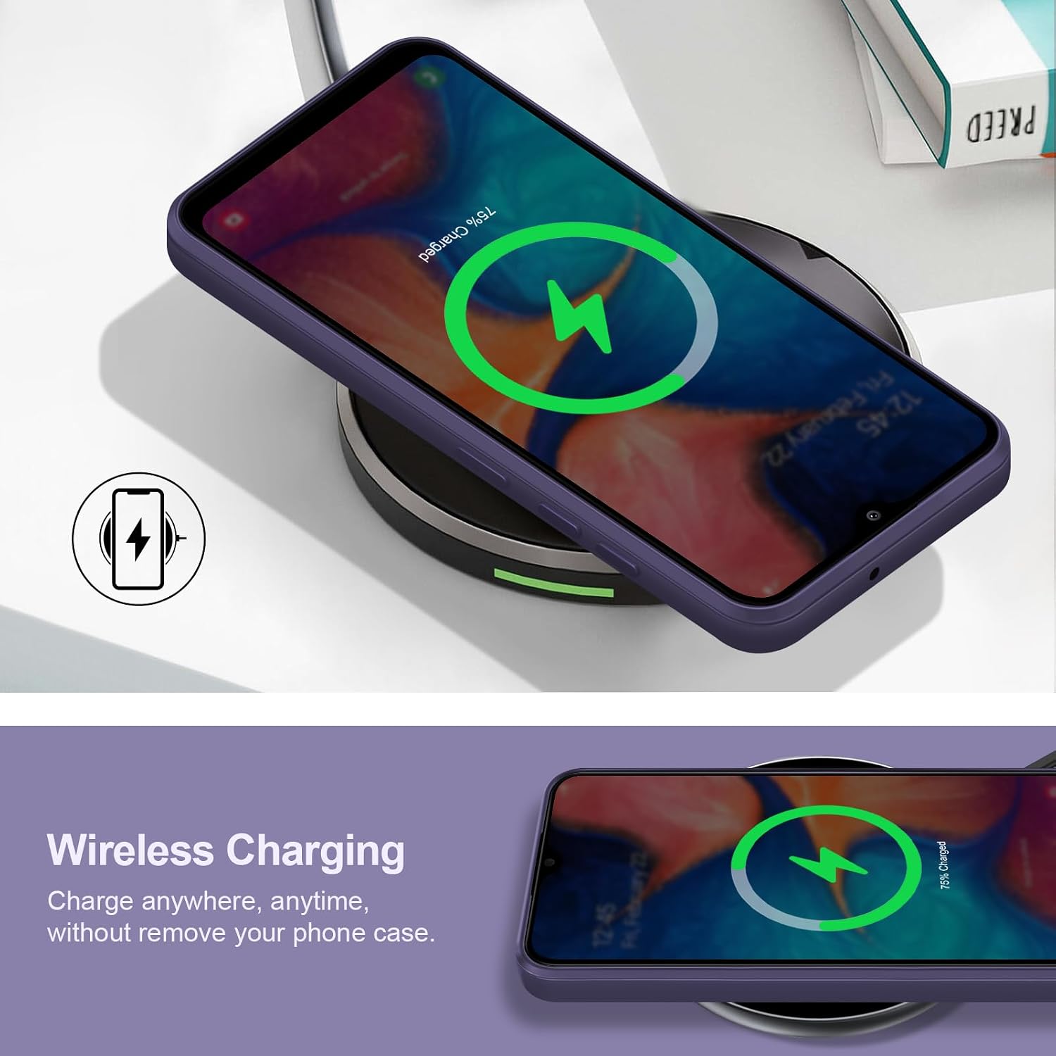 Thumbnail 5 de Btstring Hülle für Samsung Galaxy A20E – Hochwertiges Silikon Case in Lila