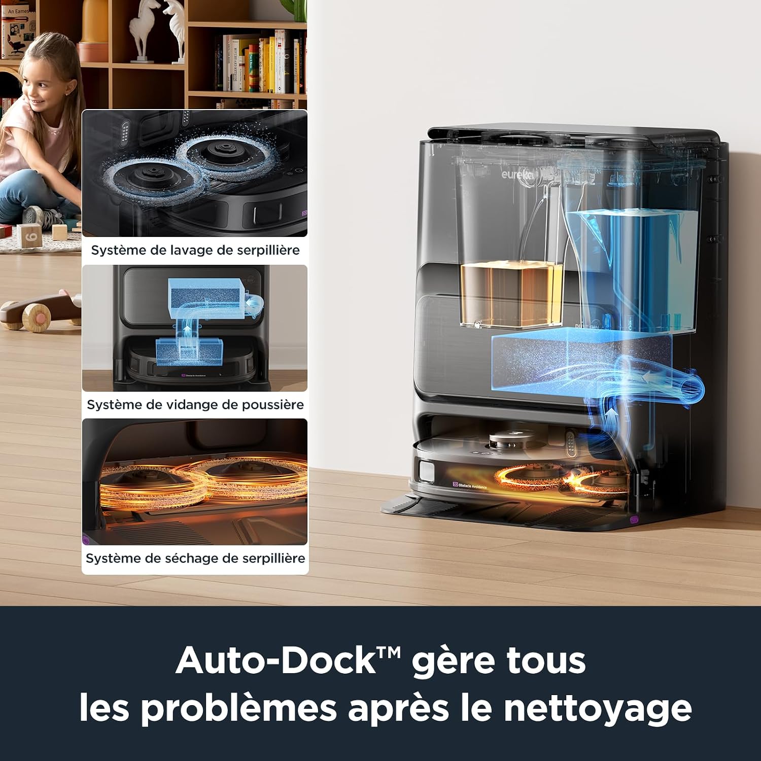 Detalle 2 de Eureka J12 Ultra robot aspirateur 5000Pa 🧹