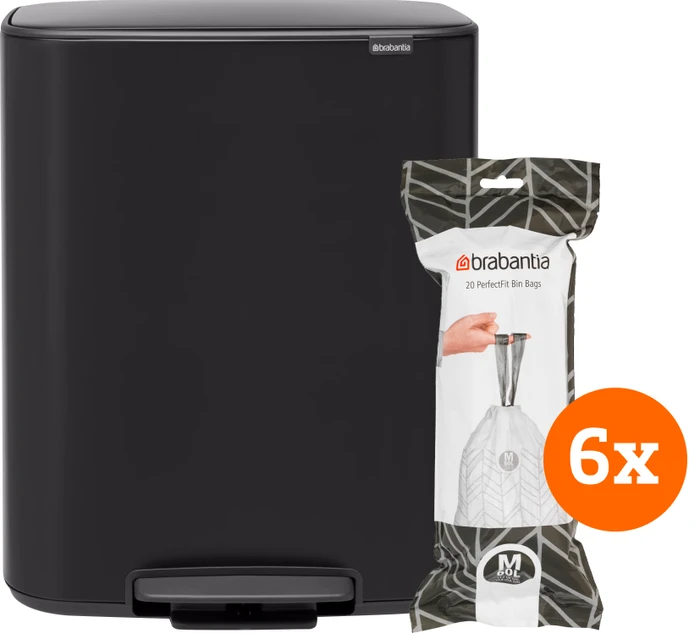 Thumbnail 14 de Brabantia Bo Treteimer 60 Liter Matt Black 🗑