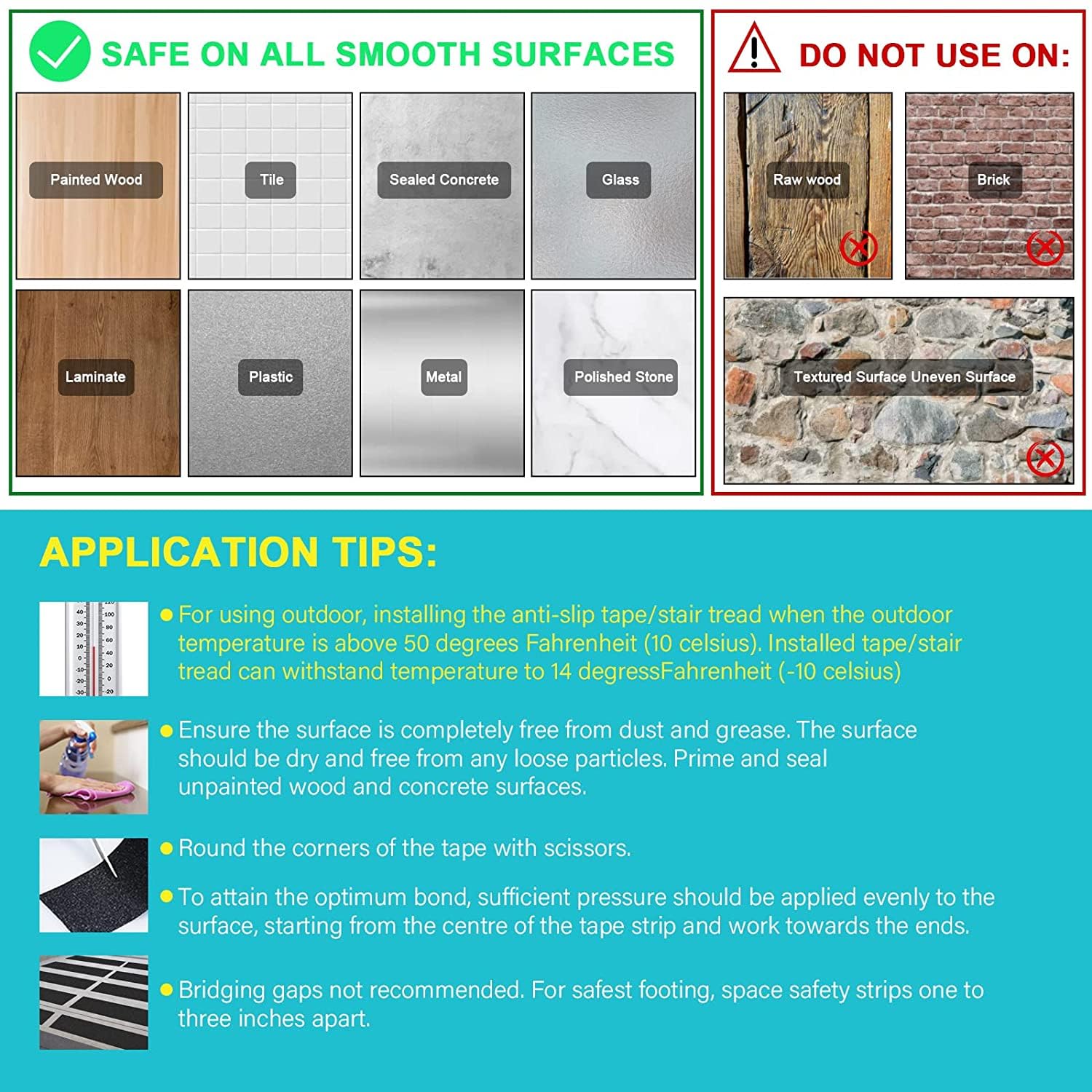 Thumbnail 6 de OQingluan Anti Slip Tape for Steps