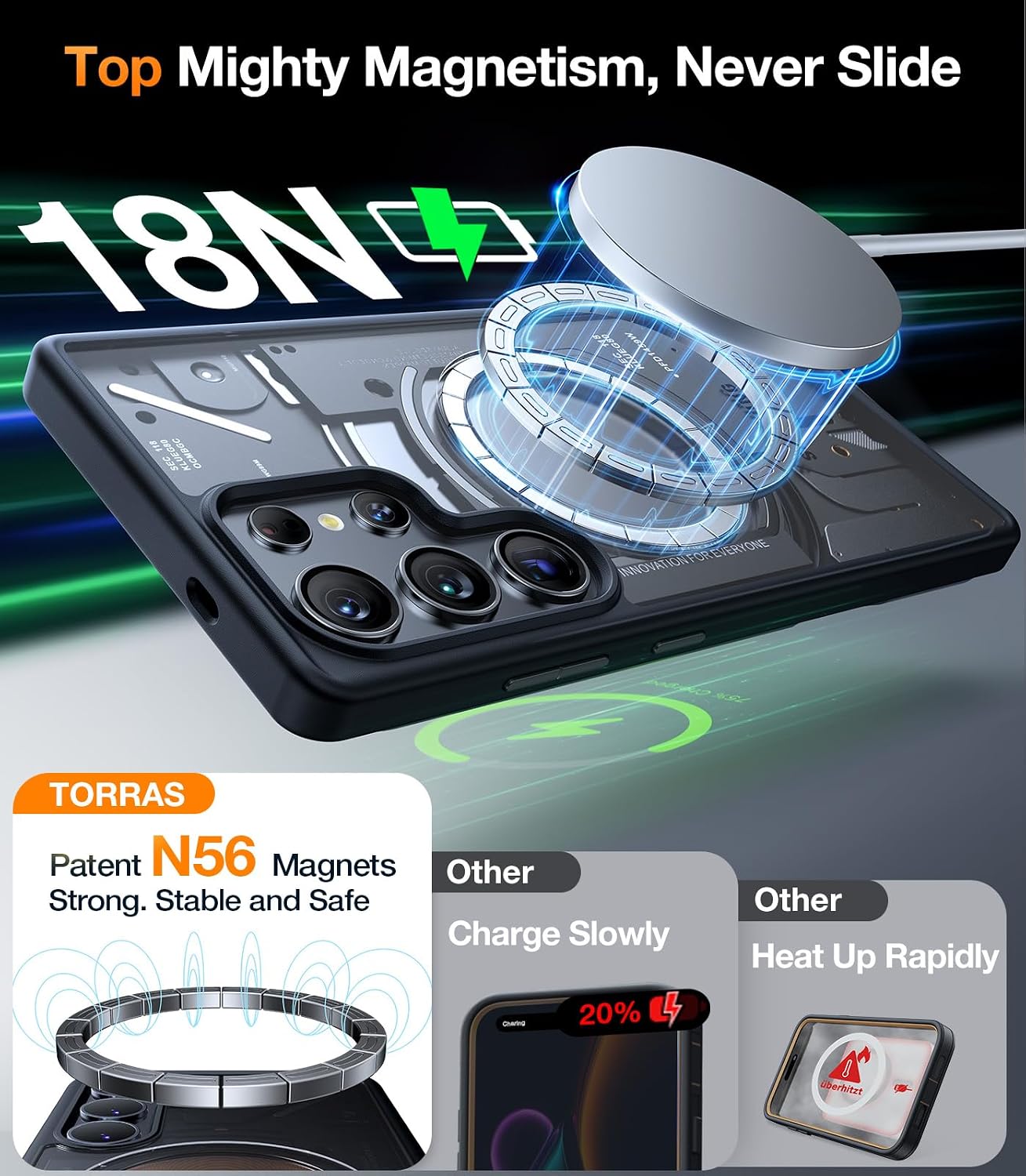 Thumbnail 2 de TORRAS Magnetic Shockproof Samsung Galaxy S25 Ultra 4X case