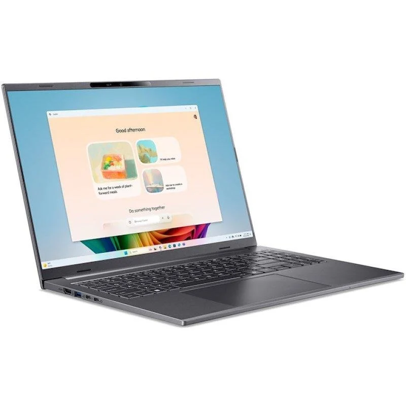 Detalle de Acer Aspire 16 AI A16-11M: Portátil 16" con Snapdragon X1-26100 y pantalla 120 Hz