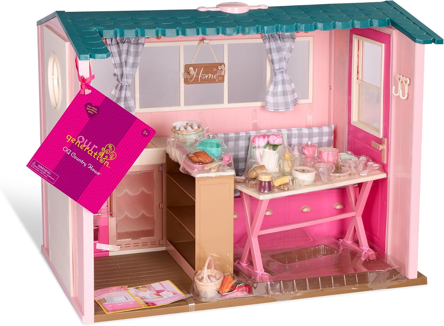 Thumbnail 6 de Our Generation OG Country House Dollhouse Playset with Animal Sounds, 60 Pieces